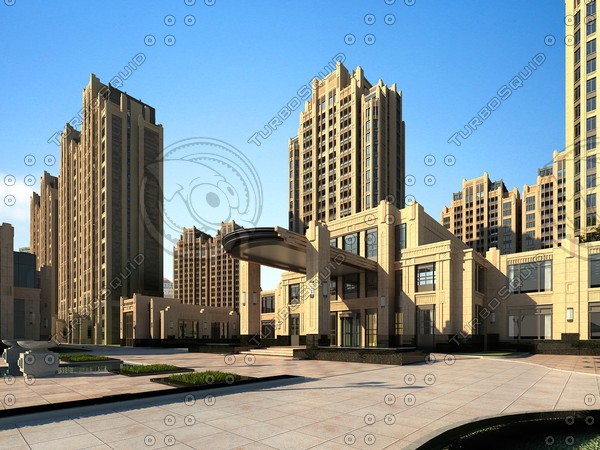 max modern apartment building - 3D Building 111 by sundynasty